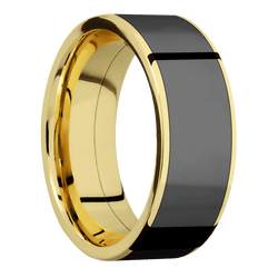 14K Yellow Gold + Polish Finish