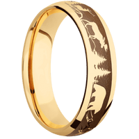10K Yellow Gold + Polish Finish