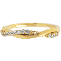 14K Yellow Gold band with 13 Round Lab Grown Diamond having TCW-.2