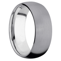 Tantalum + Satin Finish + 14K White Gold