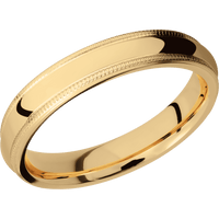 14K Yellow Gold + Polish Finish