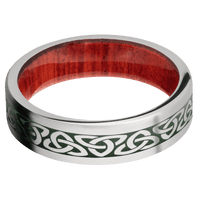 Cobalt Chrome + Anglesatin Finish + Red Heart