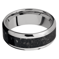 14K White Gold + Satin , Polish Finish