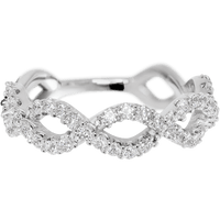 18K White Gold band with 46 Round Lab Grown Diamond having TCW-.69