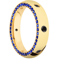14K Yellow Gold + Polish Finish