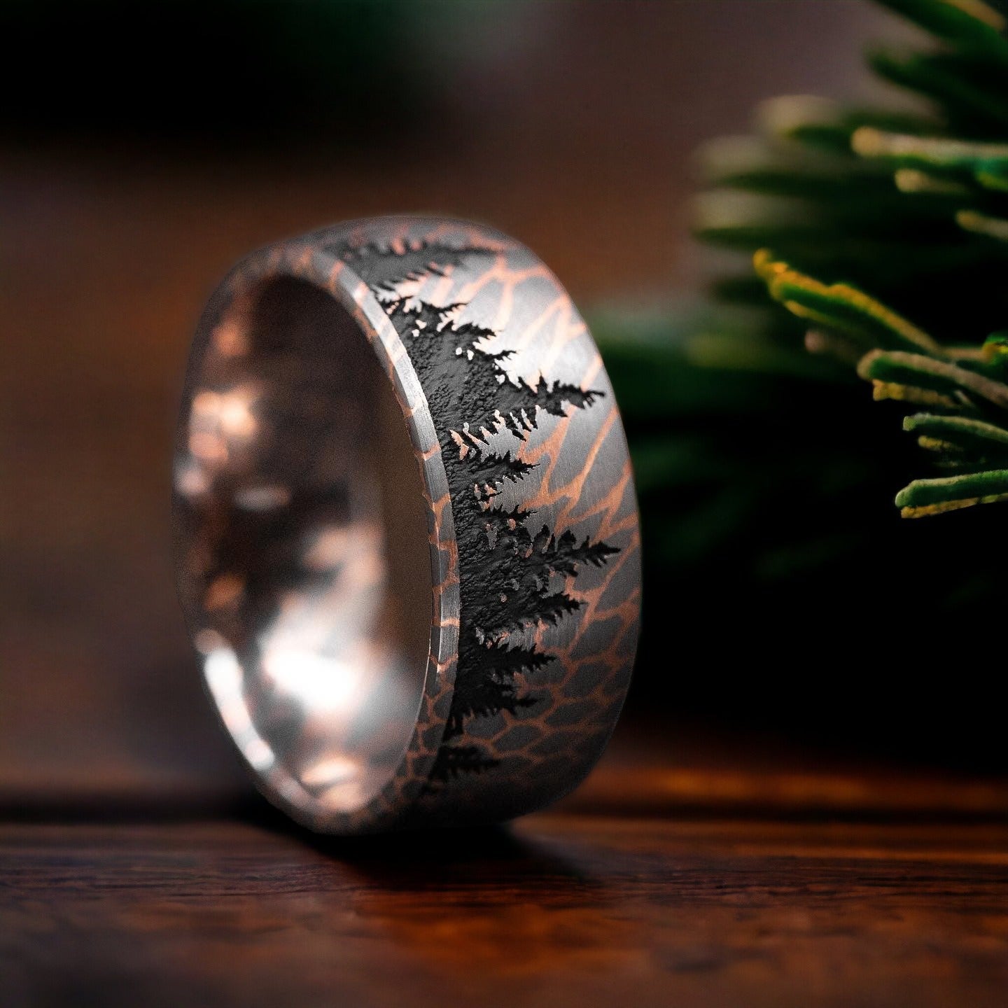 Tungsten Black Men's Wedding Ring Matte 10mm - VOLTAN
