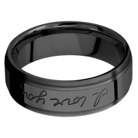Zirconium + Polish , Satin Finish