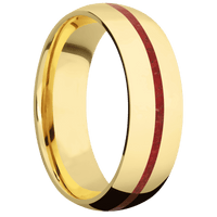 14K Yellow Gold + Polish Finish