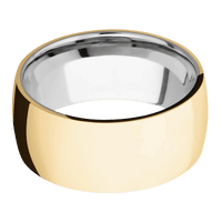 10K Yellow Gold + Polish Finish + Titanium