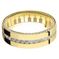 14K Yellow Gold + Polish Finish
