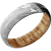 Damascus + Polish Finish + Natural Oak