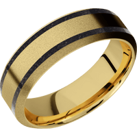 10K Yellow Gold + Sand , Sand Finish