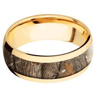 18K Yellow Gold + Polish Finish