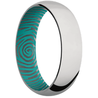 Titanium + Polish Finish + Teal