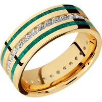 18K Yellow Gold + Polish Finish
