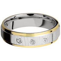 10K White Gold + Treebark1 , Polish Finish