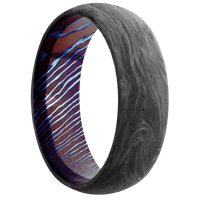 Forged Carbon Fiber + None Finish + Titanium Damascus