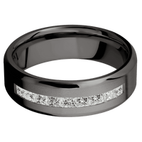Tantalum Noir + Bead , Polish Finish