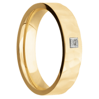 10K Yellow Gold + Rockpolish Finish