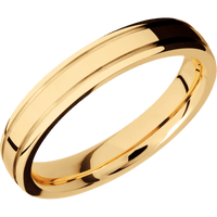 14K Yellow Gold + Polish , Polish Finish