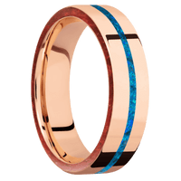 18K Rose Gold + Polish Finish