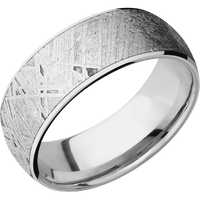 14K White Gold + Polish Finish + Titanium