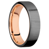 Zirconium + Crosssatinblack Finish + 14K Rose Gold