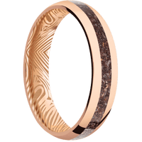 14K Rose Gold + Polish Finish