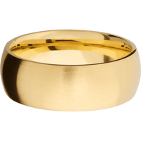 14K Yellow Gold + Satin Finish