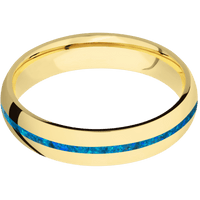 14K Yellow Gold + Polish Finish