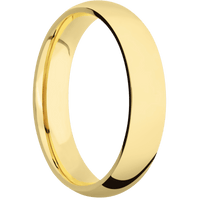 14K Yellow Gold + Polish Finish
