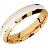 14K Yellow Gold + Polish , Polish Finish
