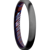 Zirconium + Bead Finish + Titanium Damascus