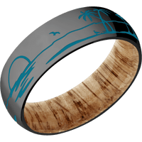 Zirconium + Polish Finish + Natural Oak