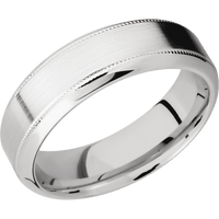 10K White Gold + Satin , Polish Finish