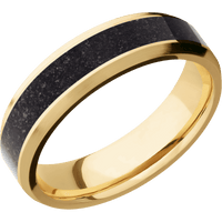 10K Yellow Gold + Polish , Satin Finish