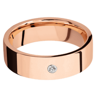 18K Rose Gold + Polish Finish