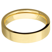 10K Yellow Gold + Satin Finish
