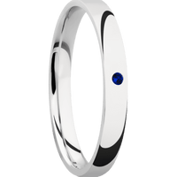 14K White Gold + Polish Finish