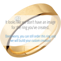 10K Yellow Gold + Stone Finish