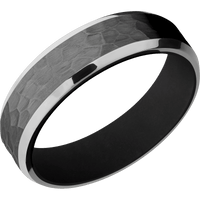 Zirconium + Hammer , Polish Finish + Black