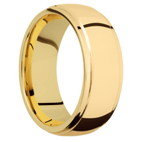 14K Yellow Gold + Polish , Polish Finish