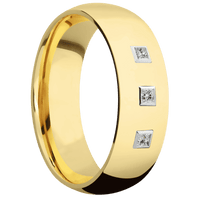 18K Yellow Gold + Polish Finish