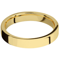 14K Yellow Gold + Polish Finish