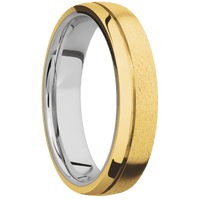 18K Yellow Gold + Stone , Polish Finish + Titanium