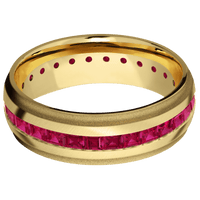 10K Yellow Gold + Anglesatin , Sand Finish