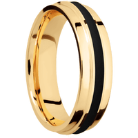 14K Yellow Gold + Polish , Polish Finish