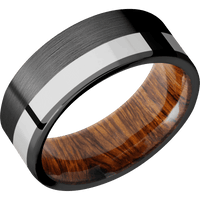 Zirconium + Satin , Polish Finish + Desert Iron Wood