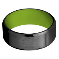Zirconium + Satin , Polish Finish + Zombie Green