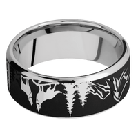 14K White Gold + Polish , Polish Finish